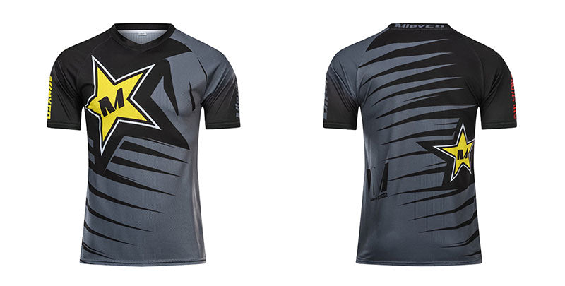 Quick Dry Short Sleeve Downhill Jerseys Mountain Bike T-Shirt Motocross Sports Wear Cycling Jerseys Men Summer Bike BMX DH Shirt
